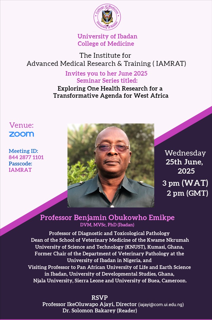 IAMRAT MONTHLY LECTURE SERIES FOR JUNE, 2025 